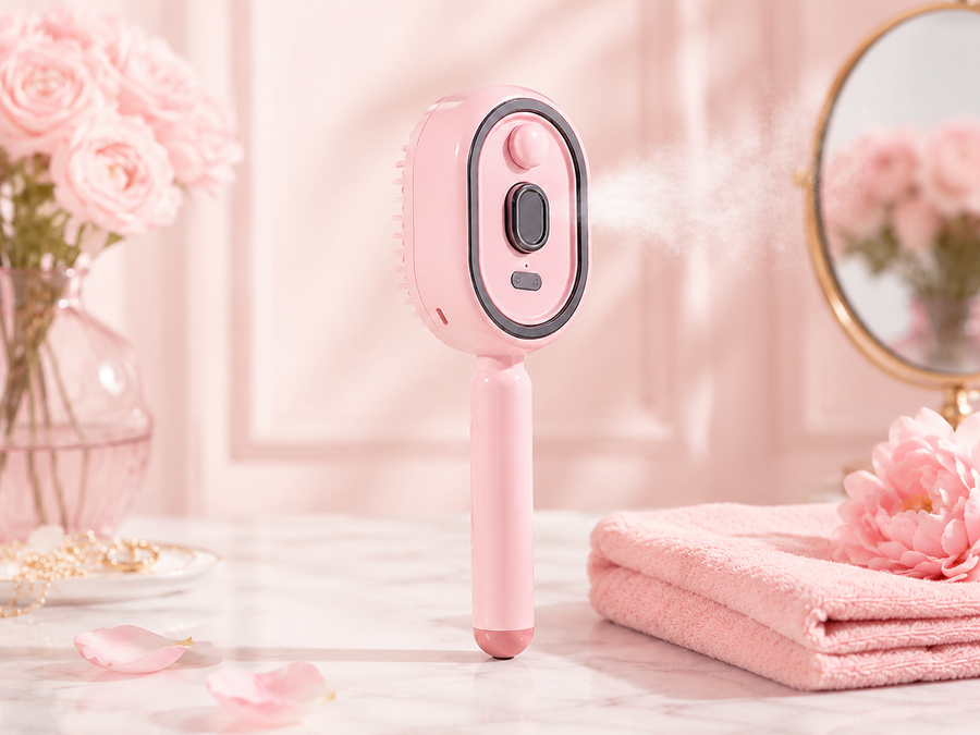 GlowTress hair brush